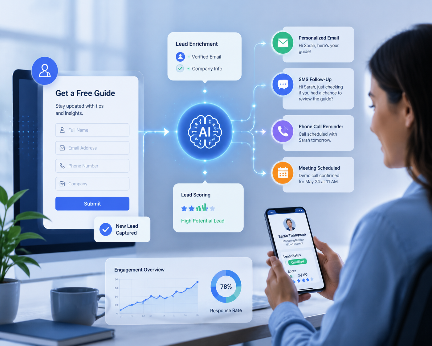 How AI-Powered Lead Capture Systems Improve Customer Engagement and Follow-Ups